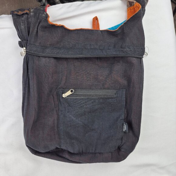 Rising International Patchwork Distressed Tye Die Multi Color Large Hobo Bag - Picture 11 of 16